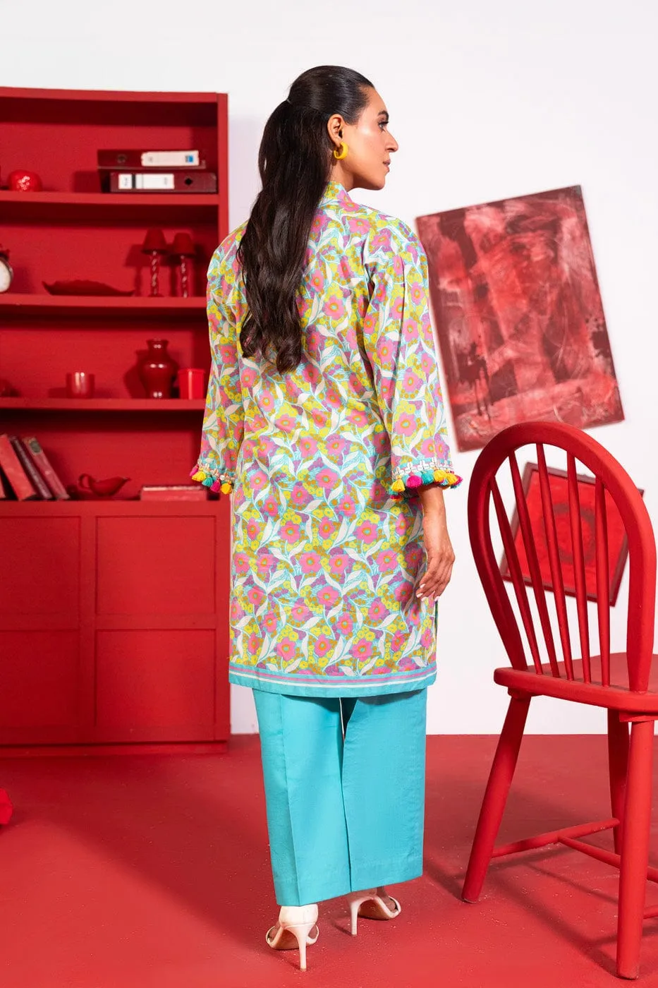 1 Pc Printed Lawn Shirt