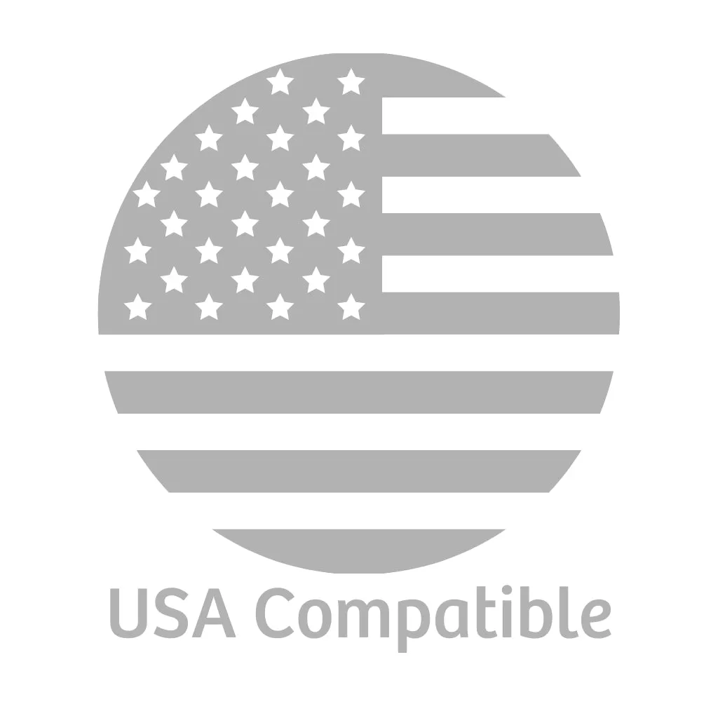 2 1/4 inch (56mm) Round USA T Series Metal Pin Back Button Badge Components - Pack of 100