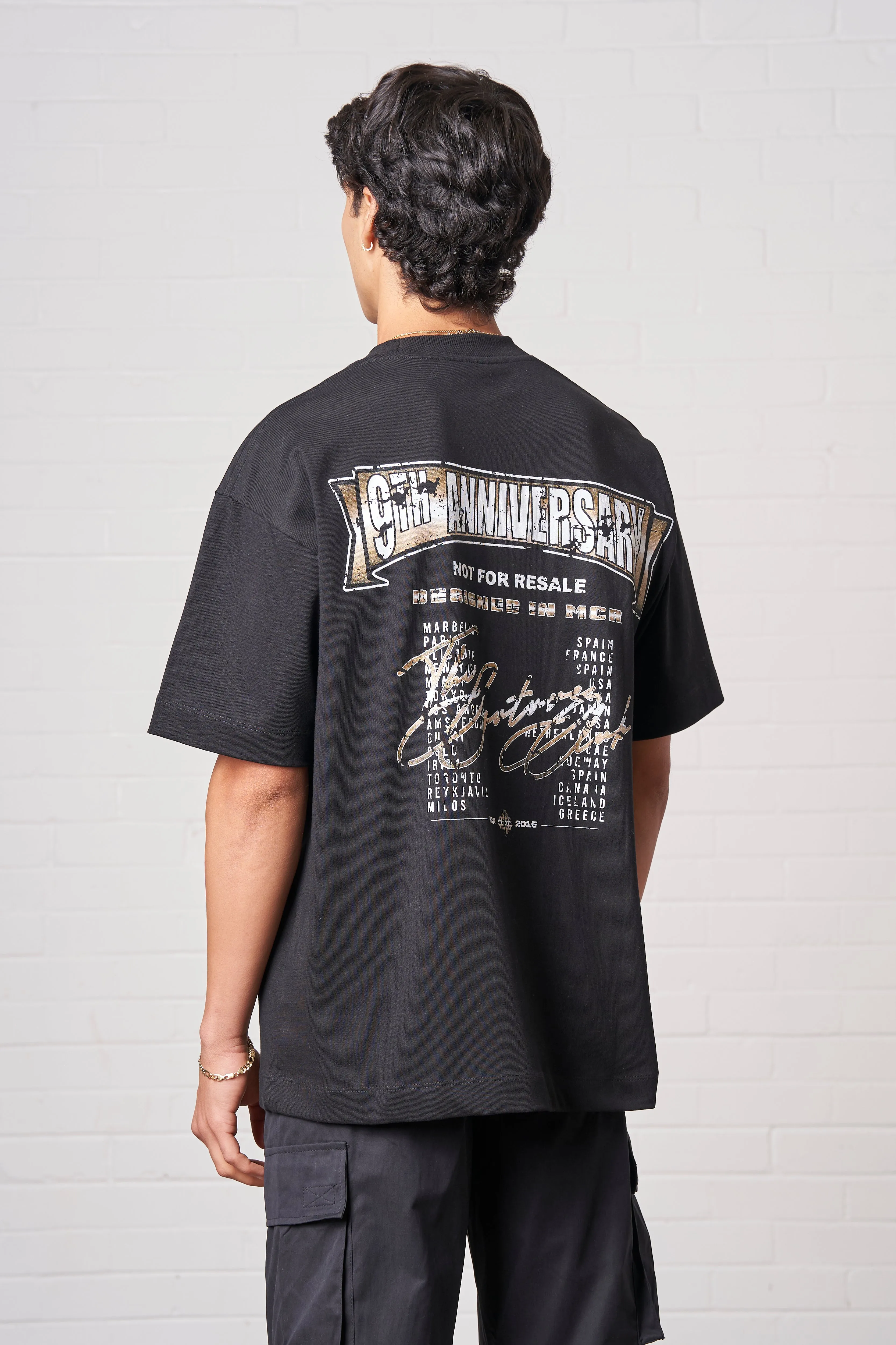9TH ANNIVERSARY T-SHIRT - BLACK
