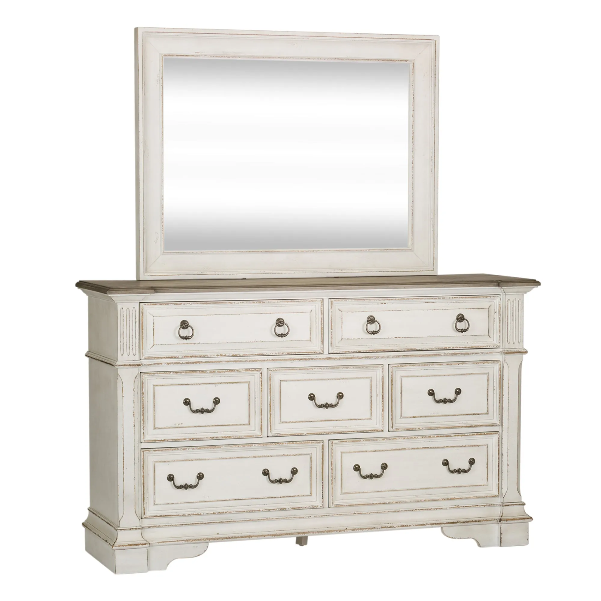 Abbey Park 520-BR-DM Dresser & Mirror