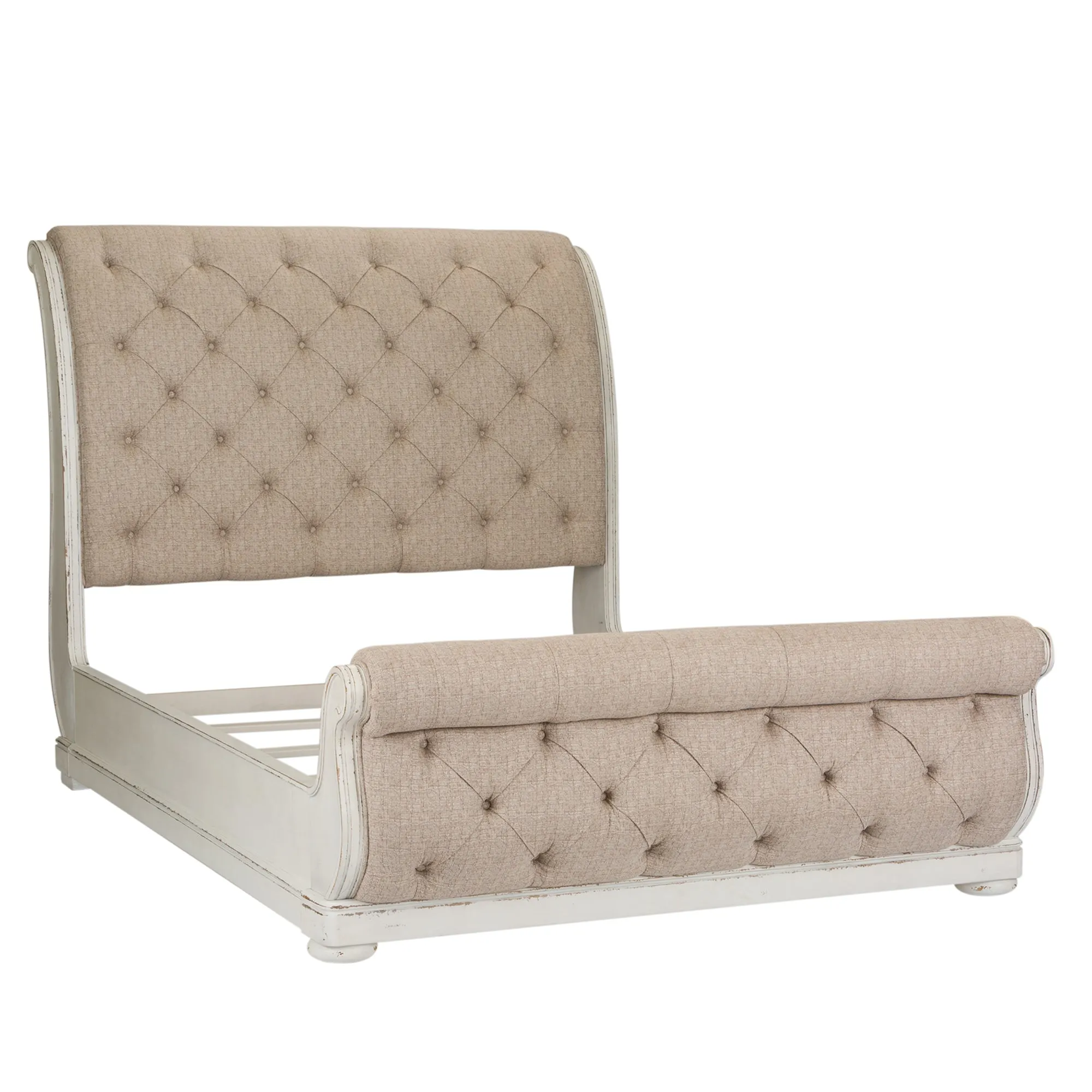 Abbey Park 520-BR-QUSLDMC Queen Uph Sleigh Bed, Dresser & Mirror, Chest