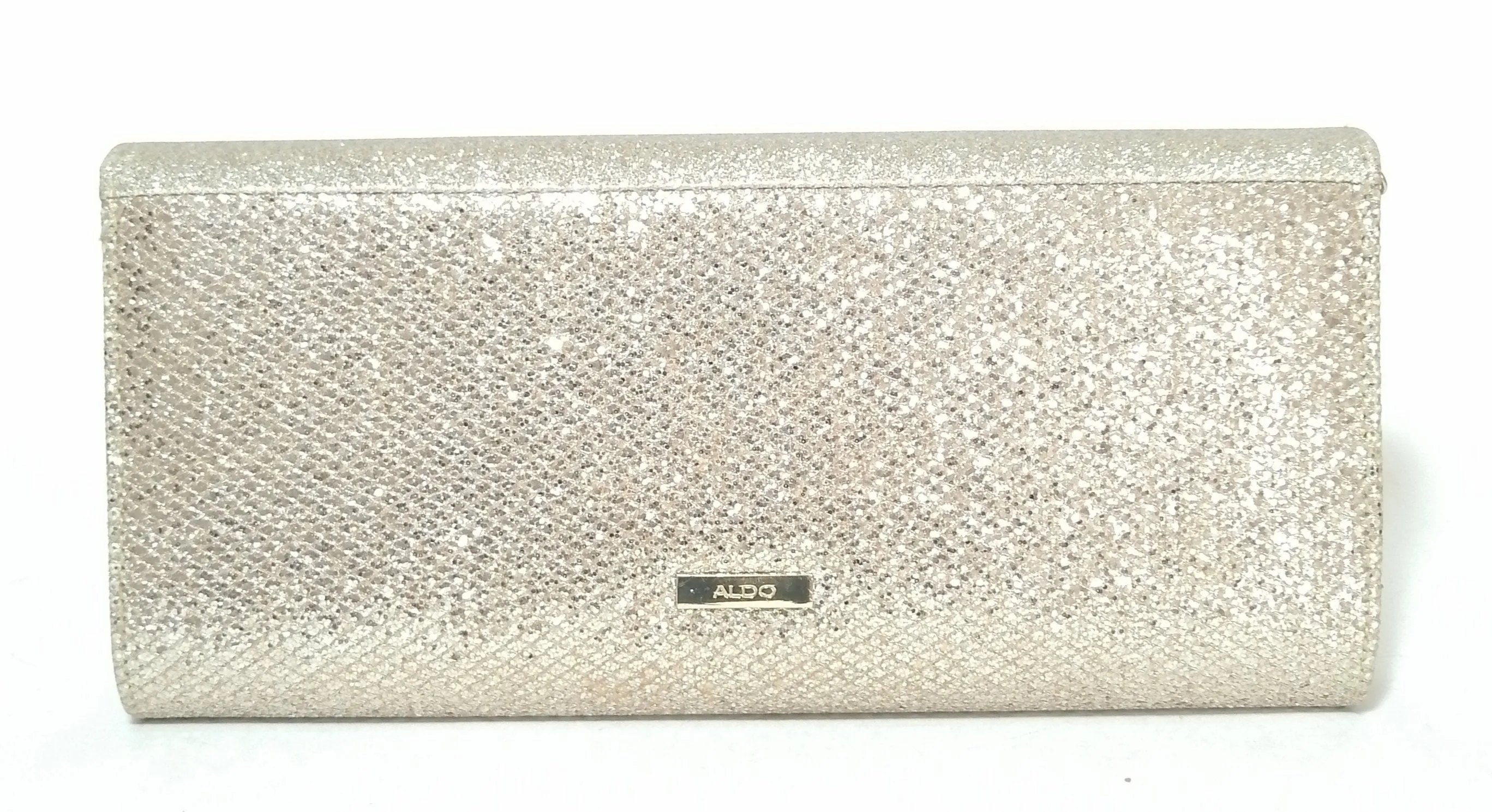 ALDO Gold Glitter Clutch | Pre Loved |