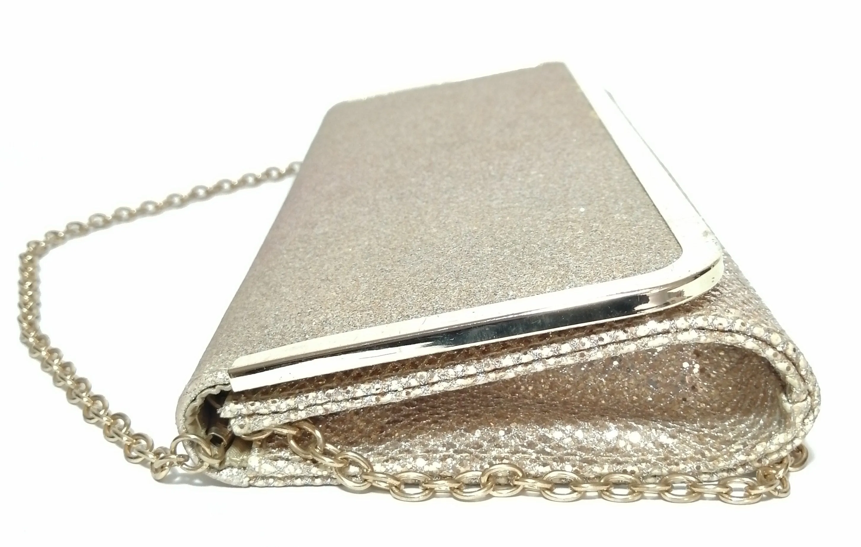 ALDO Gold Glitter Clutch | Pre Loved |