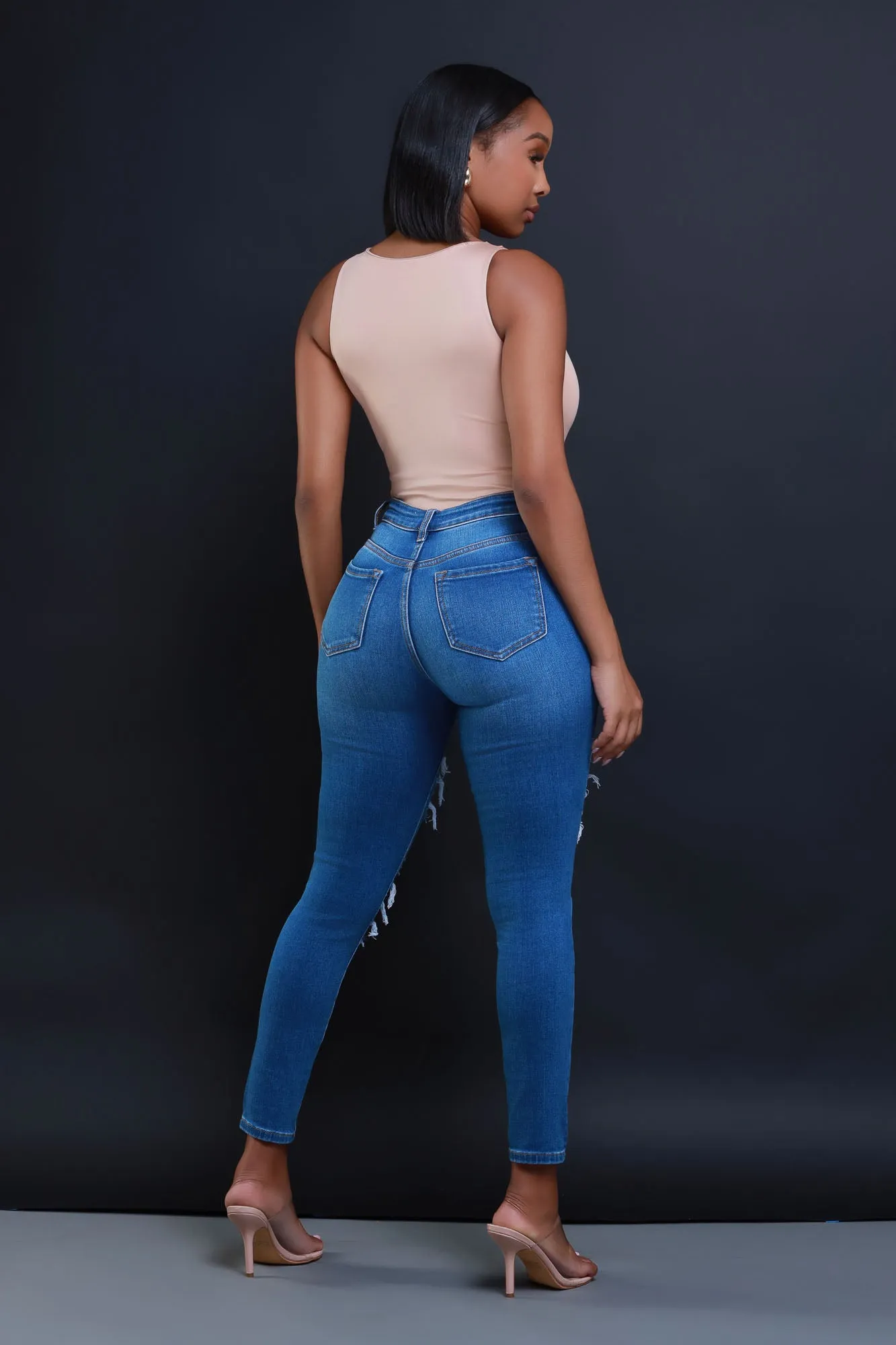 Another Life Sleeveless Bodysuit - Tan