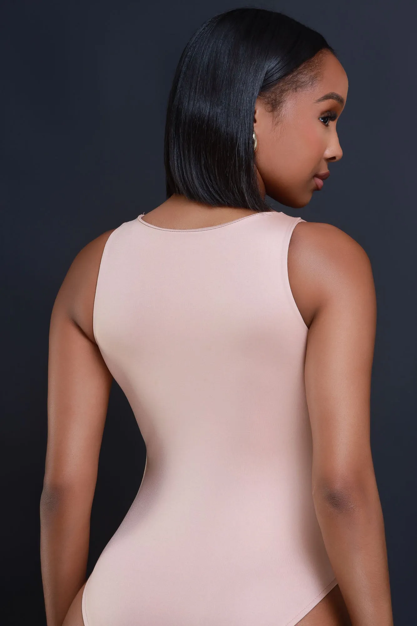 Another Life Sleeveless Bodysuit - Tan