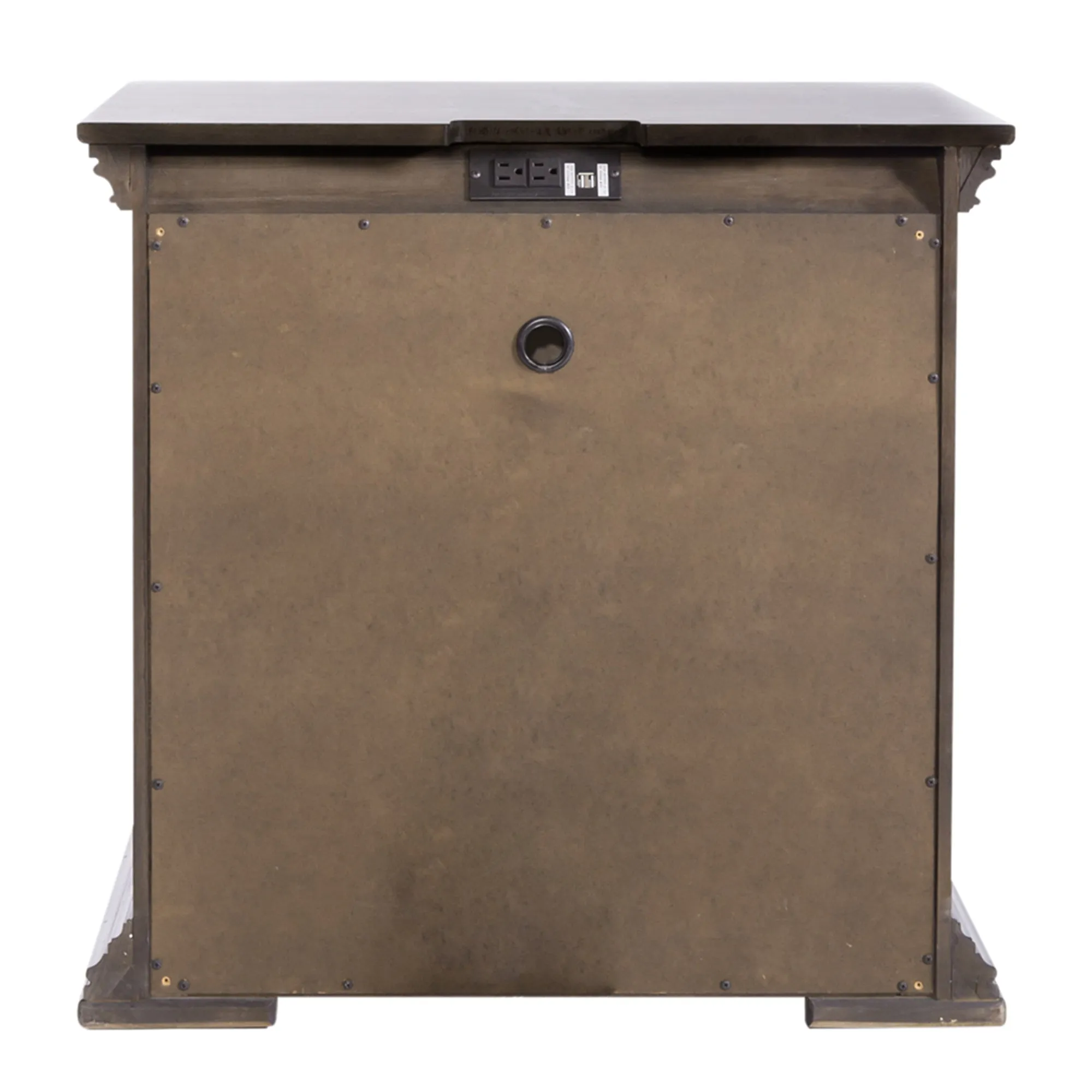 Big Valley 361-BR61 2 Drawer Night Stand w/ Charging Station