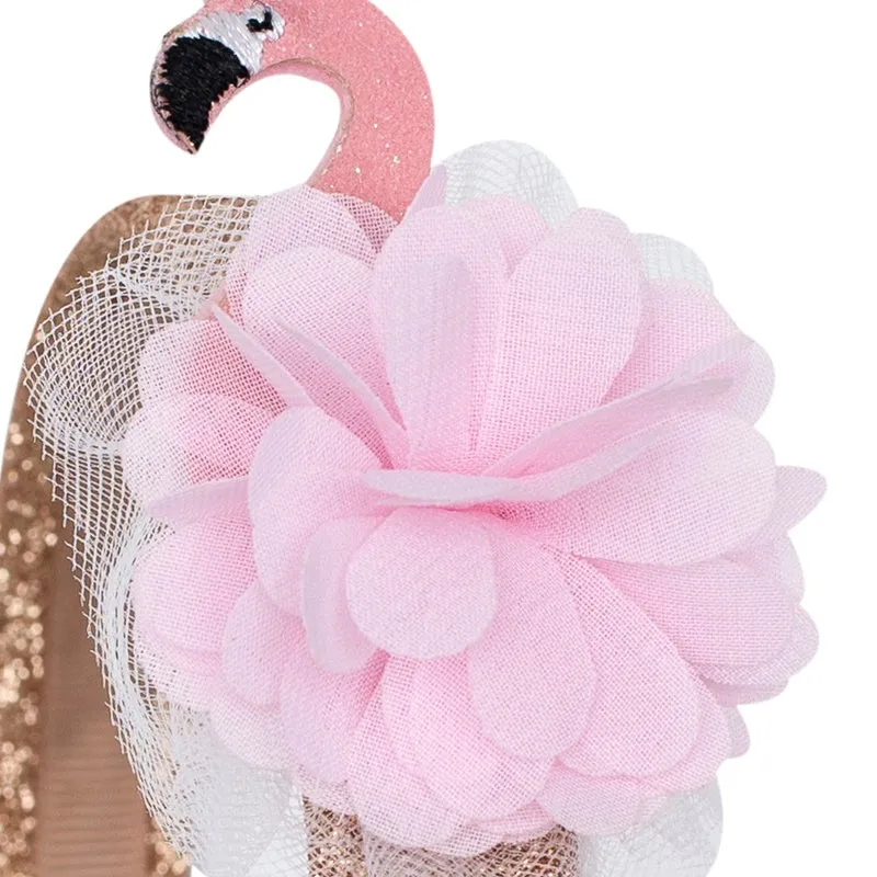 Billy Loves Audrey - Flamingo Alice Band