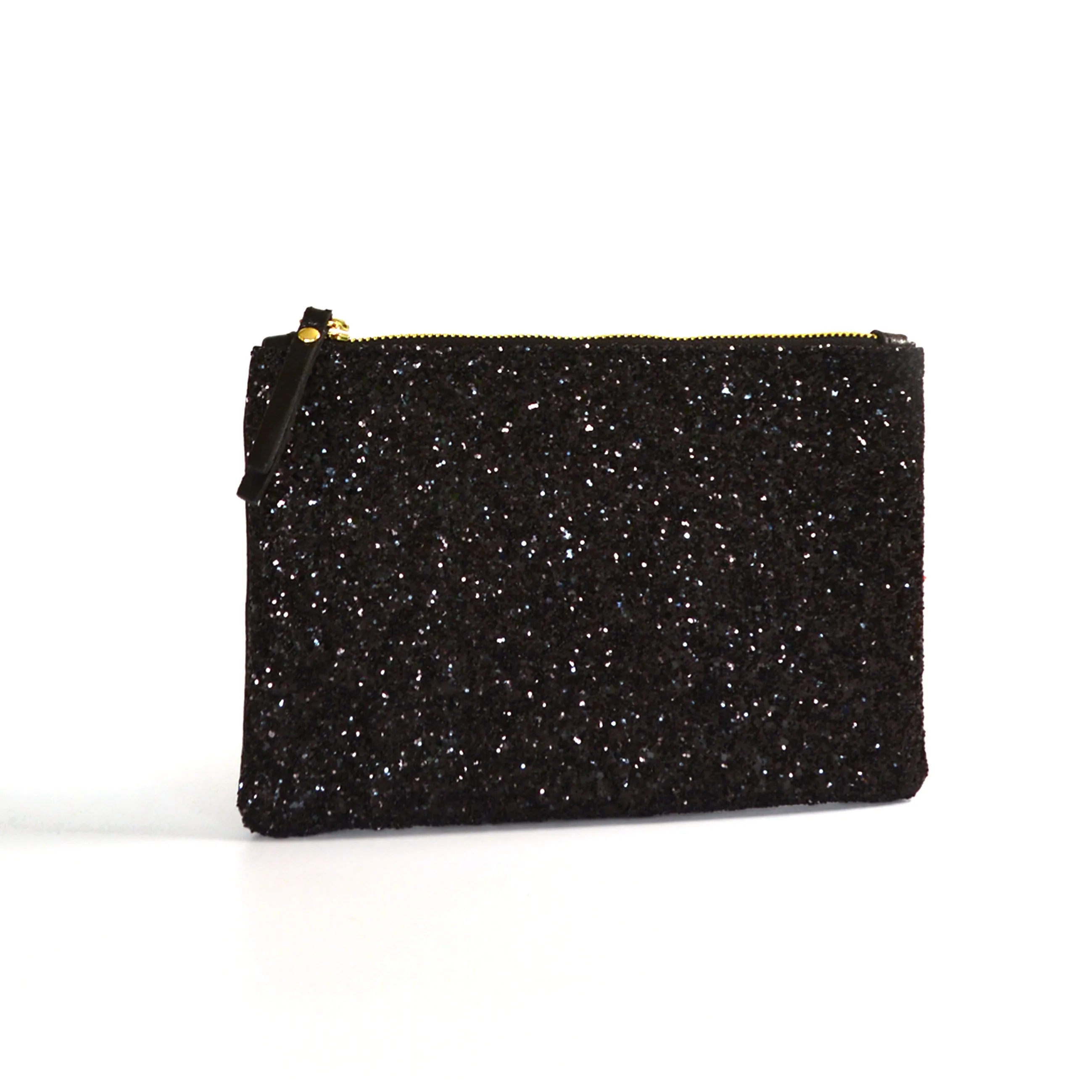 Black Glitter mini clutch bag
