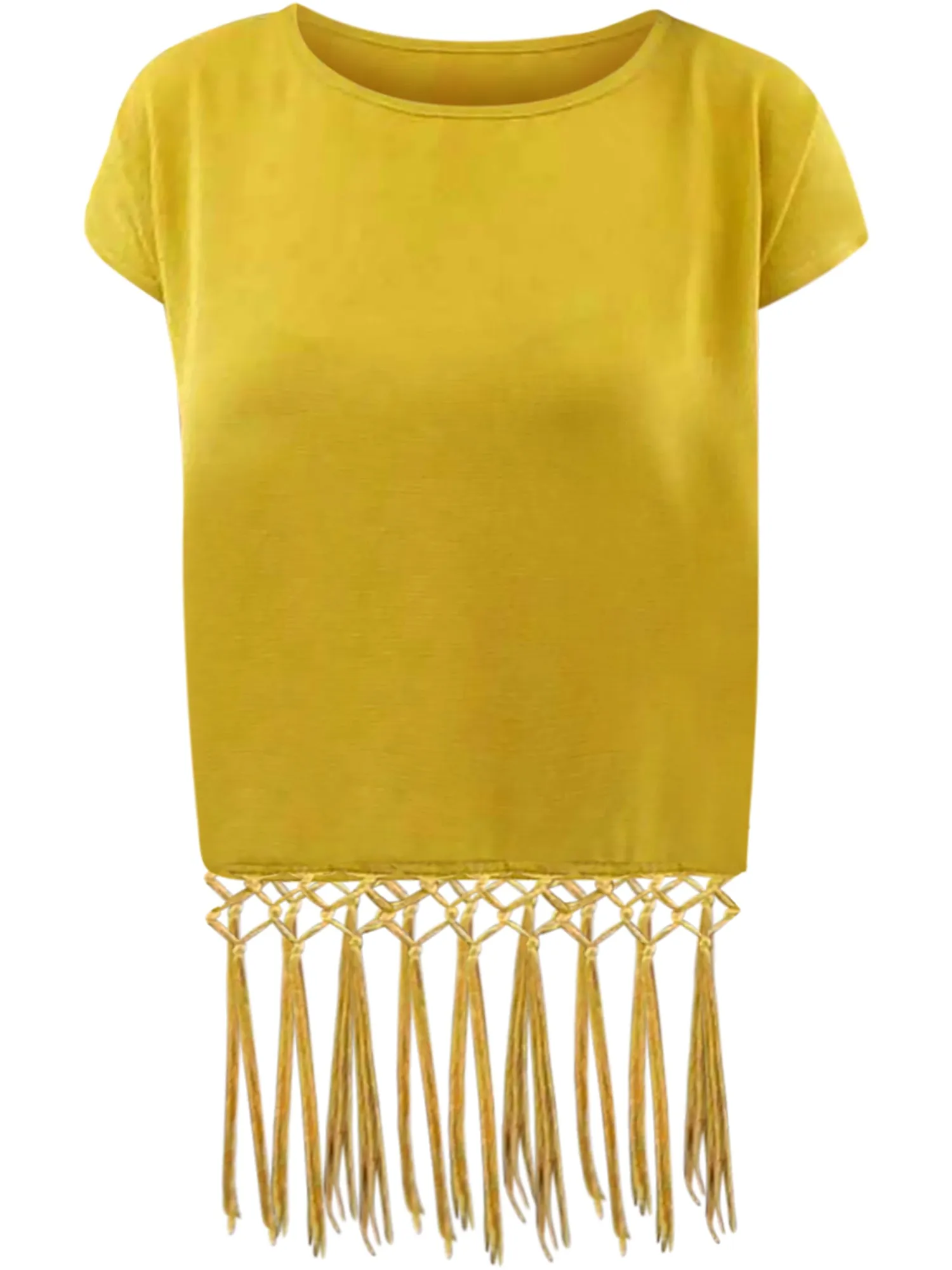 Bohemian Top With Long Fringe