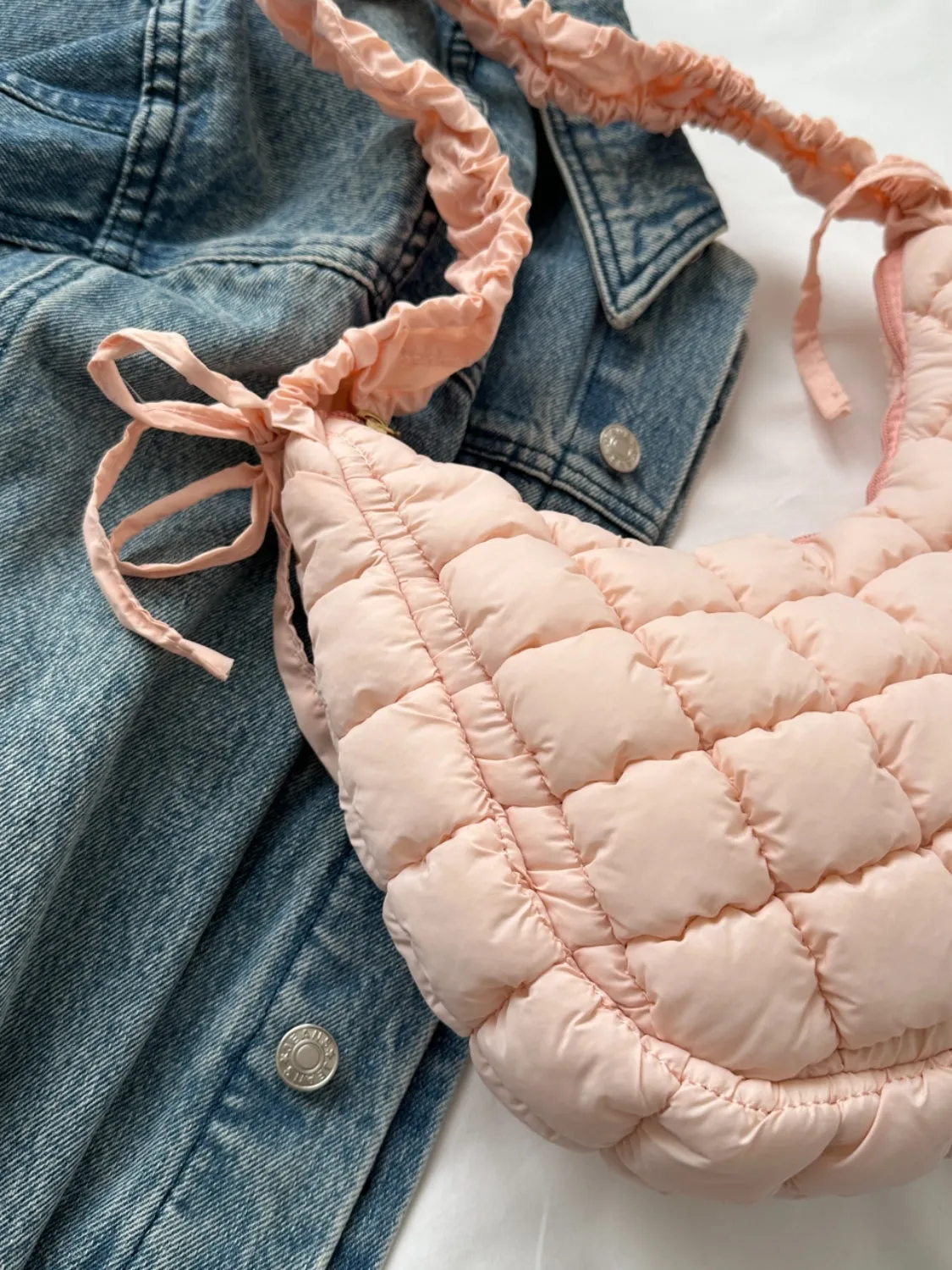 Bubble Quilted Shoulder Bag