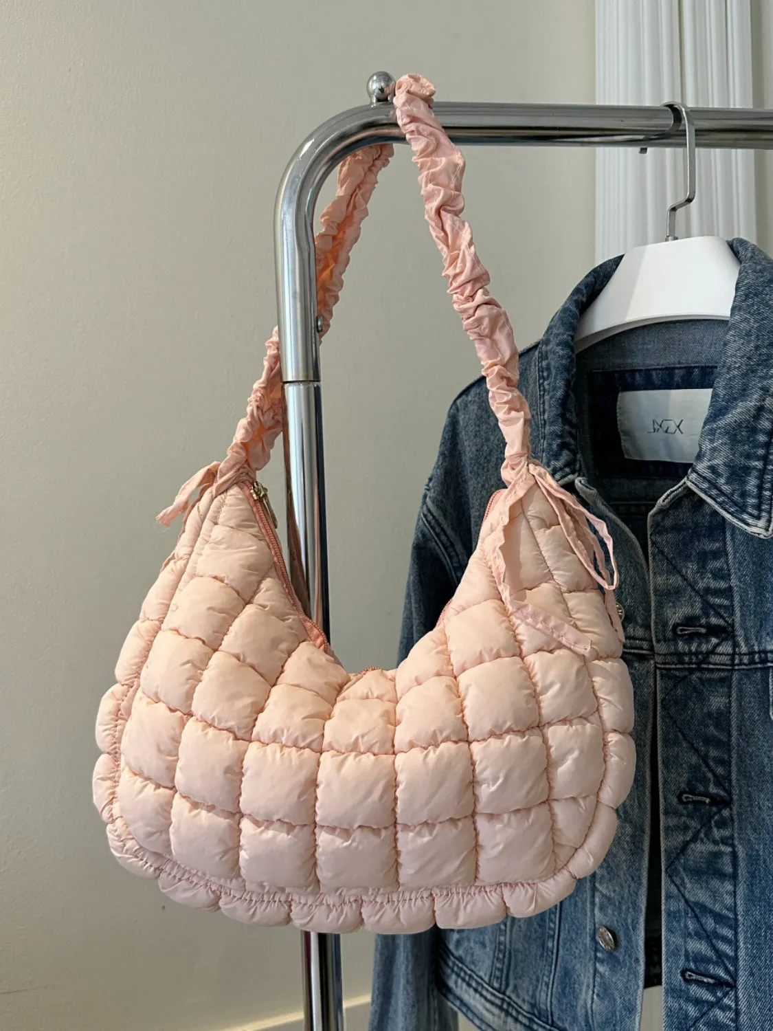 Bubble Quilted Shoulder Bag