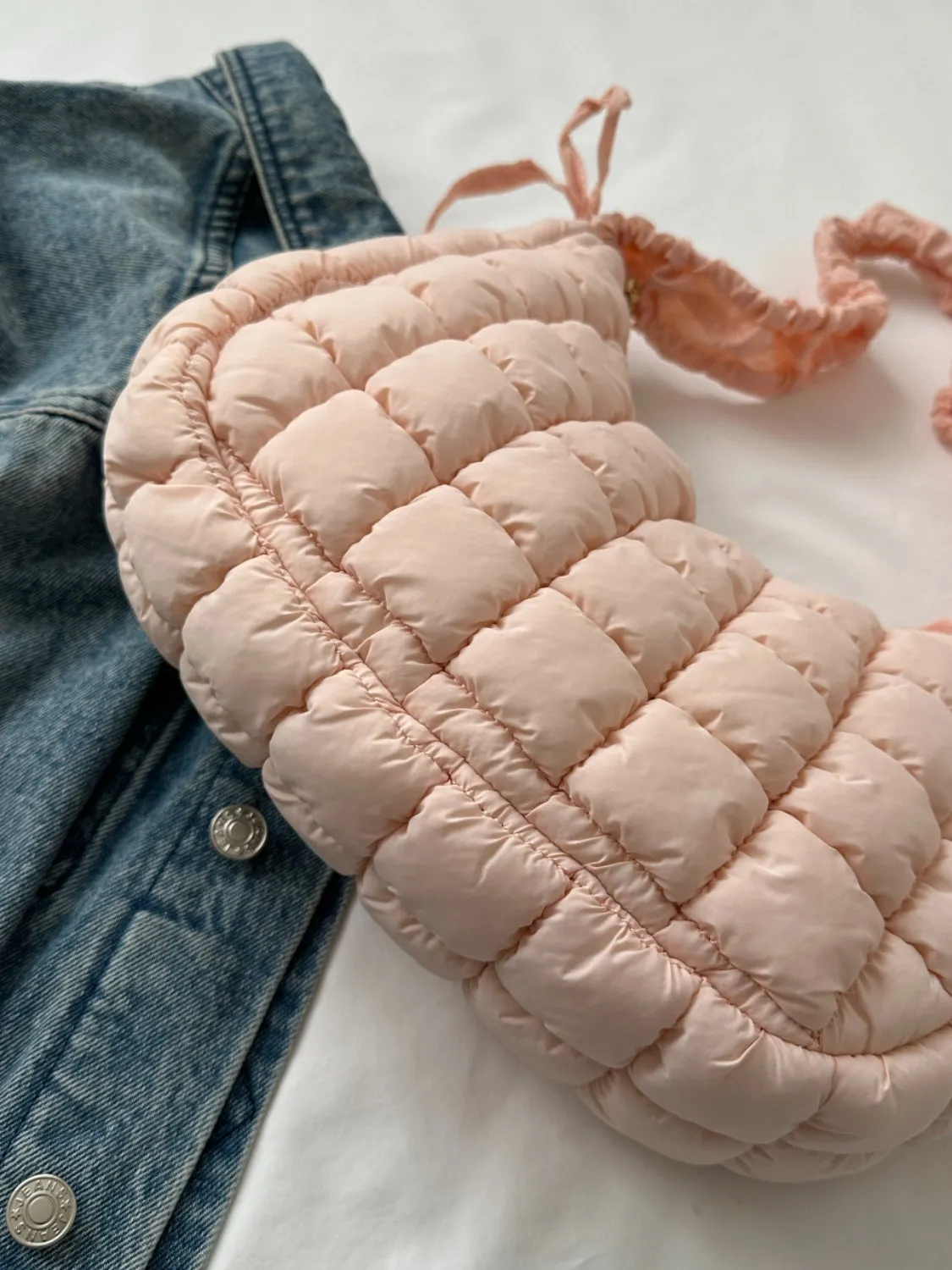Bubble Quilted Shoulder Bag