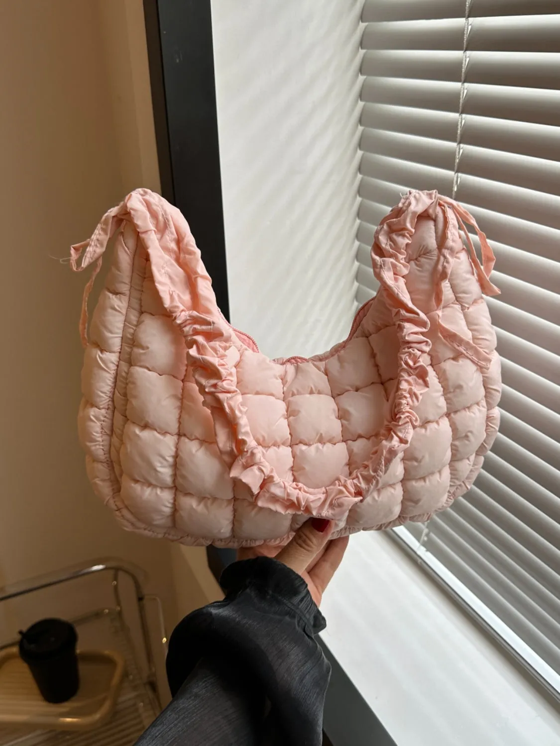 Bubble Quilted Shoulder Bag