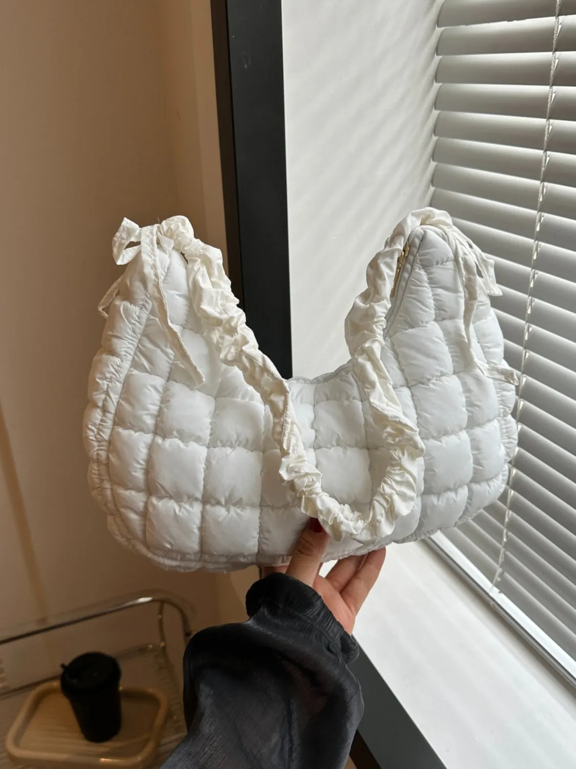 Bubble Quilted Shoulder Bag