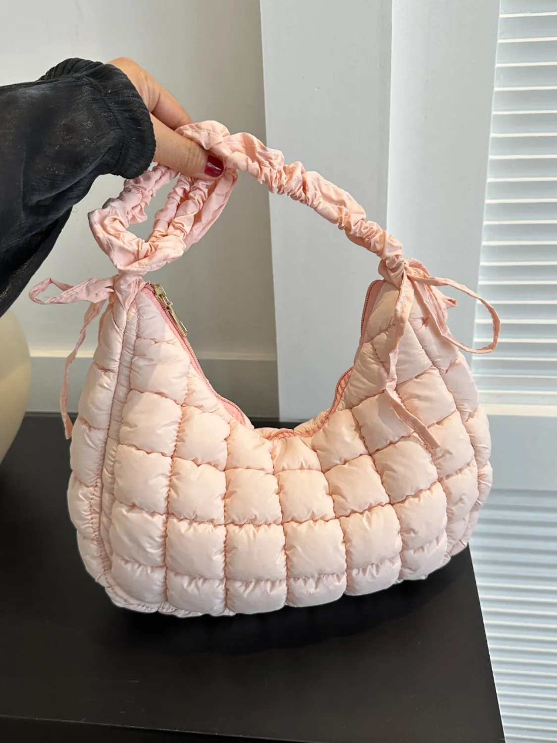 Bubble Quilted Shoulder Bag