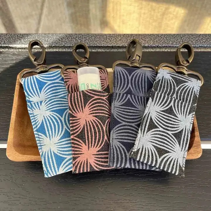 Canvas Lip Balm Bag Clip On