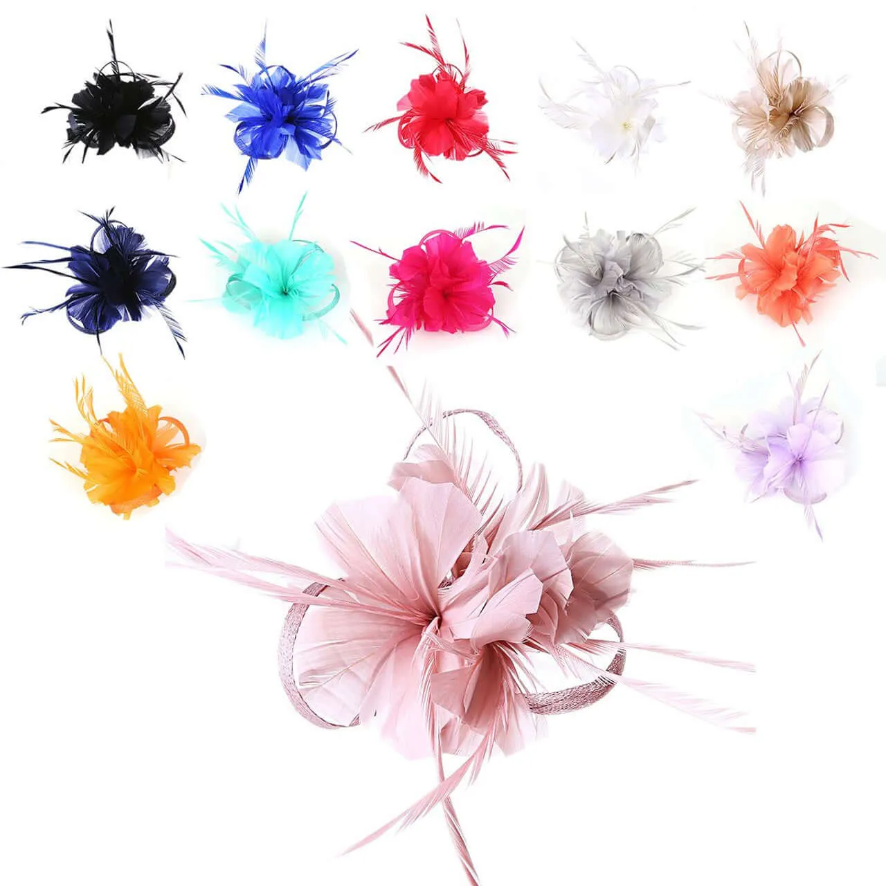 Charlotte Fascinator Clip (18 colours)