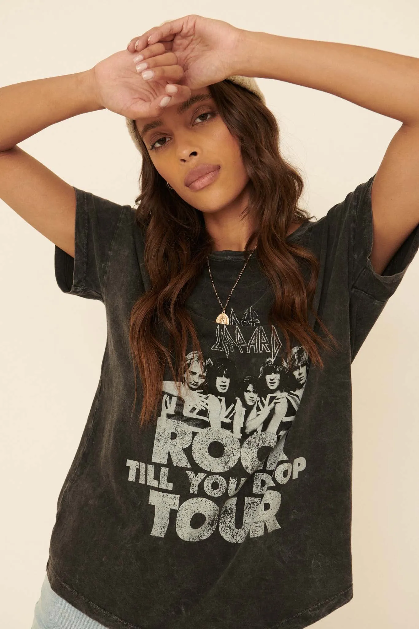 Def Leppard Rock Till You Drop Graphic Tee