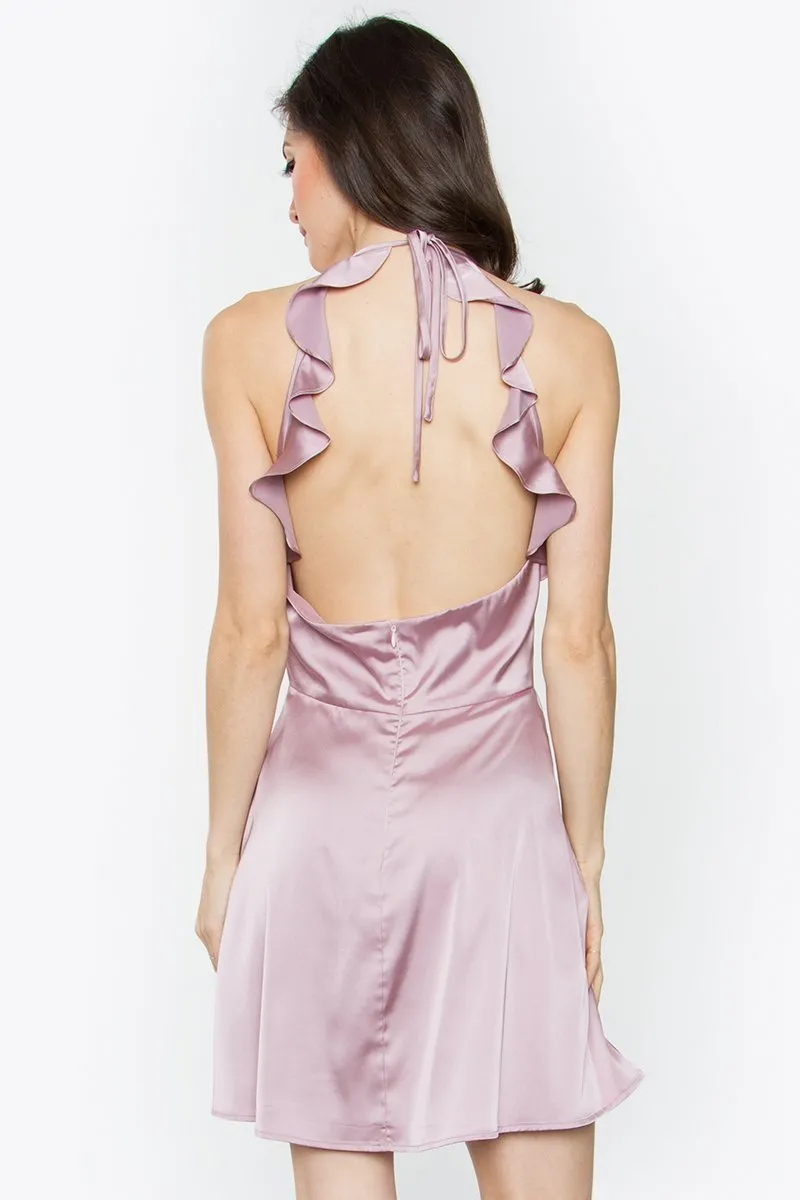 Demure Ruffle Dress