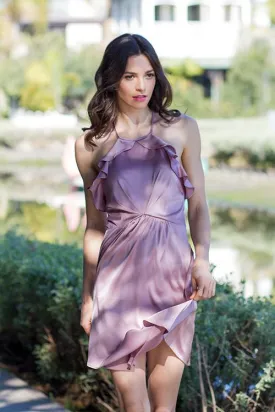 Demure Ruffle Dress