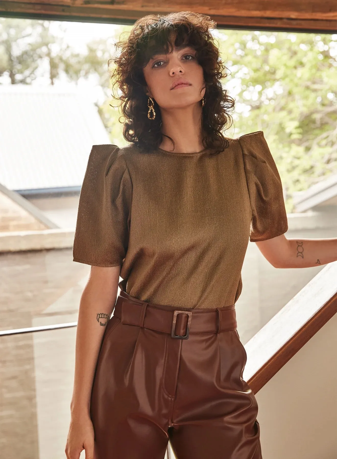 Esmaee Radiance Blouse - Bronze