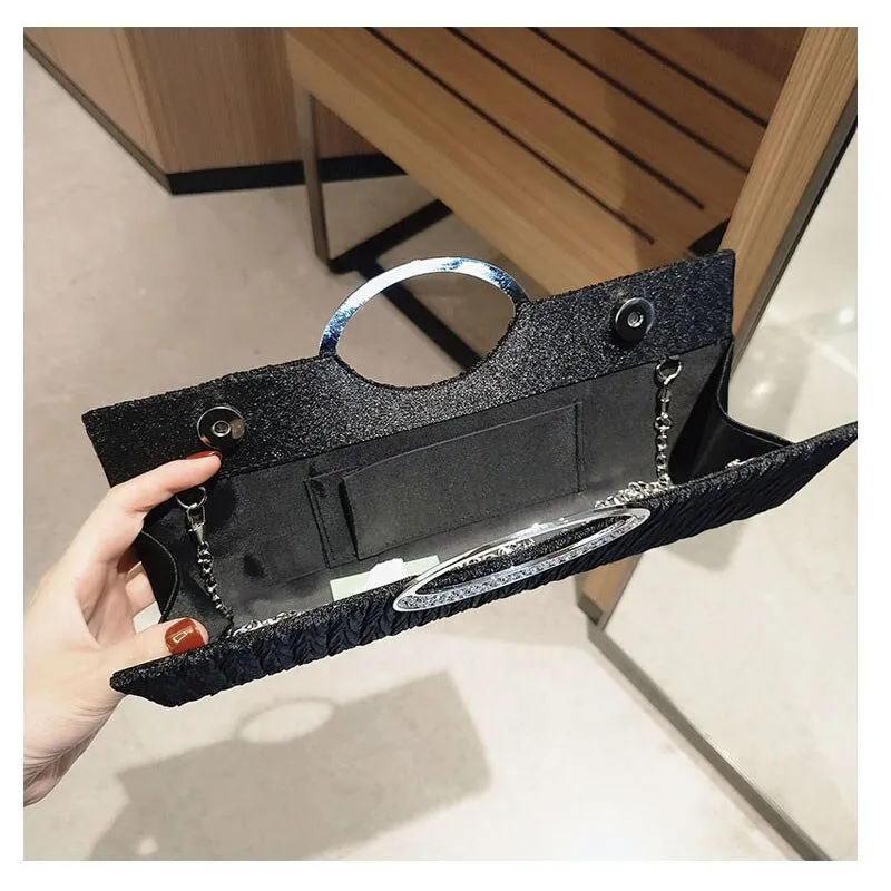 Evening Clutch with Shoulder Chain