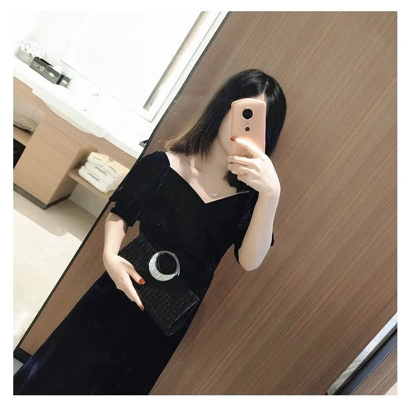 Evening Clutch with Shoulder Chain