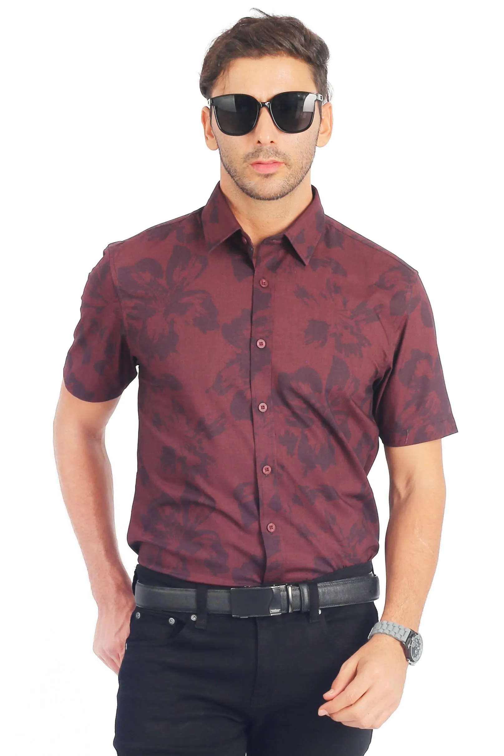 EXHAUST SHORT SLEEVE SHIRT [SEMI FIT] 1699