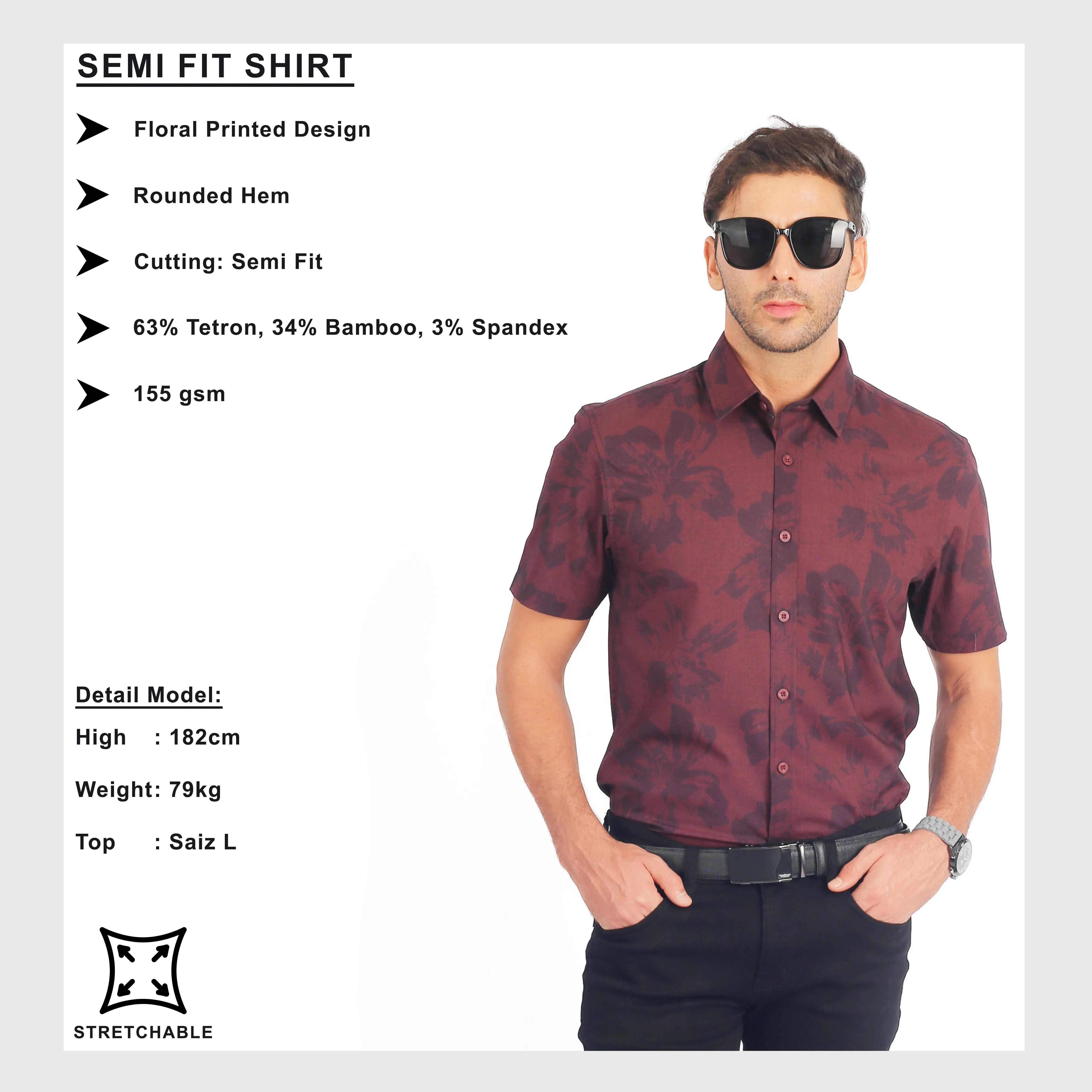 EXHAUST SHORT SLEEVE SHIRT [SEMI FIT] 1699