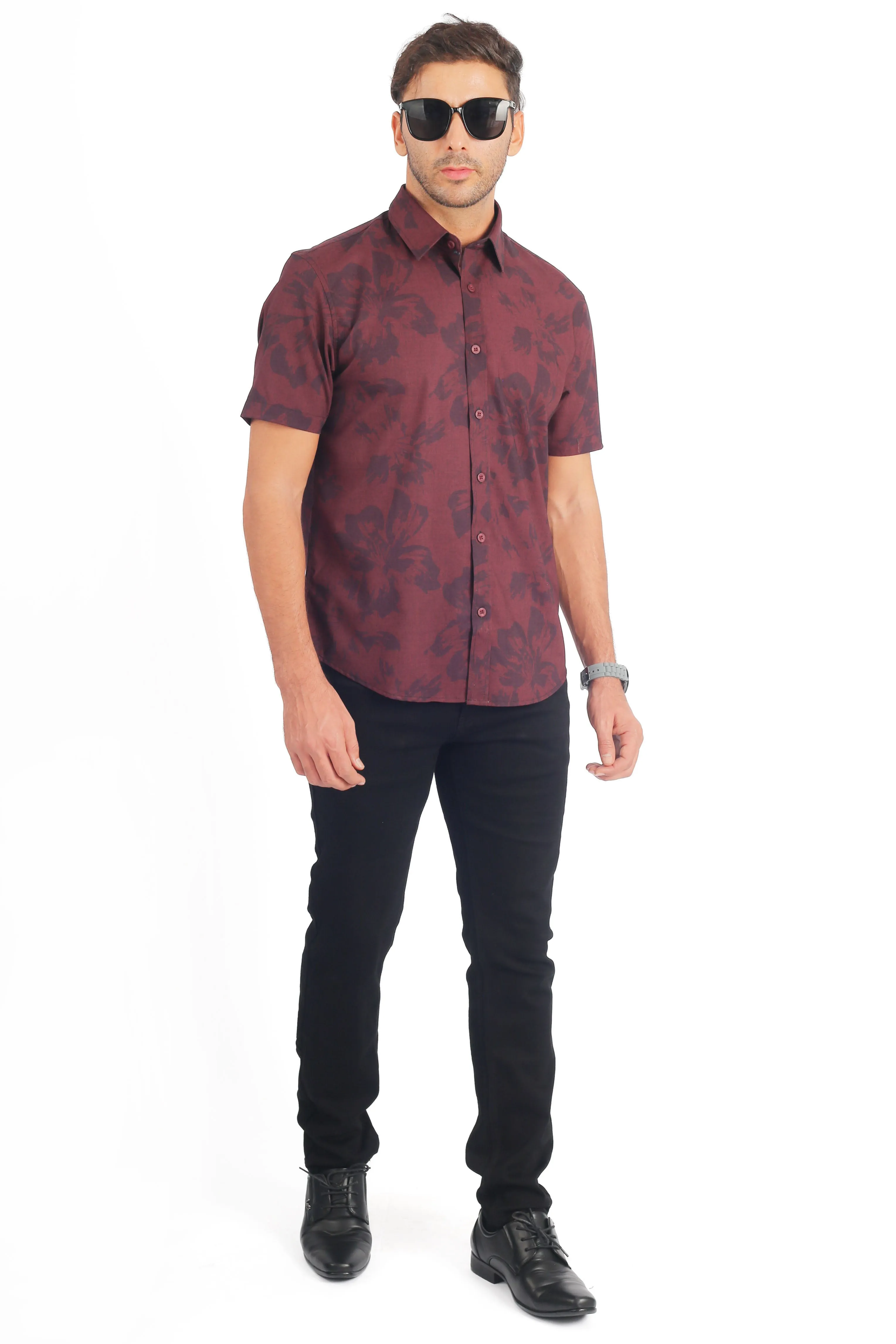 EXHAUST SHORT SLEEVE SHIRT [SEMI FIT] 1699
