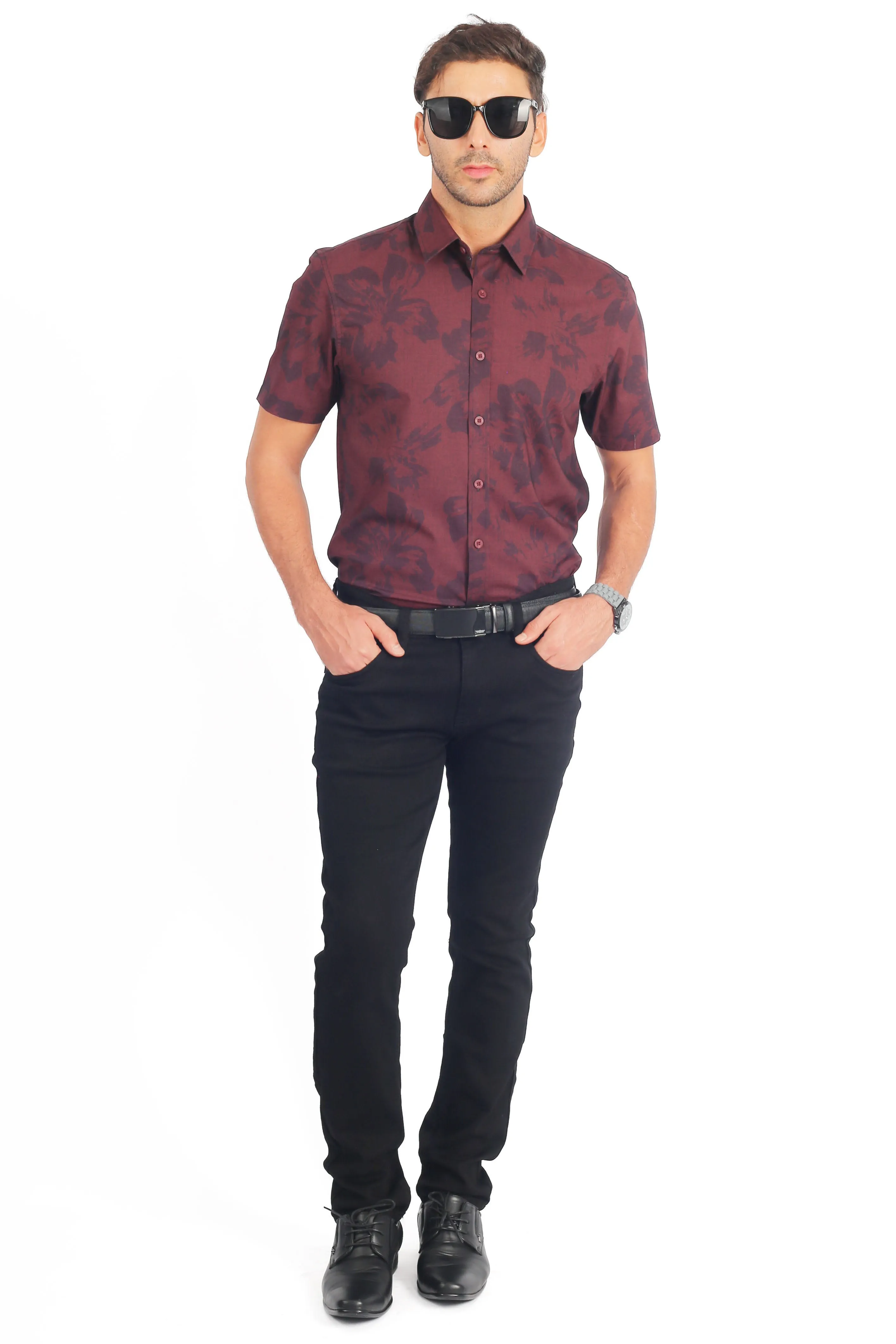 EXHAUST SHORT SLEEVE SHIRT [SEMI FIT] 1699