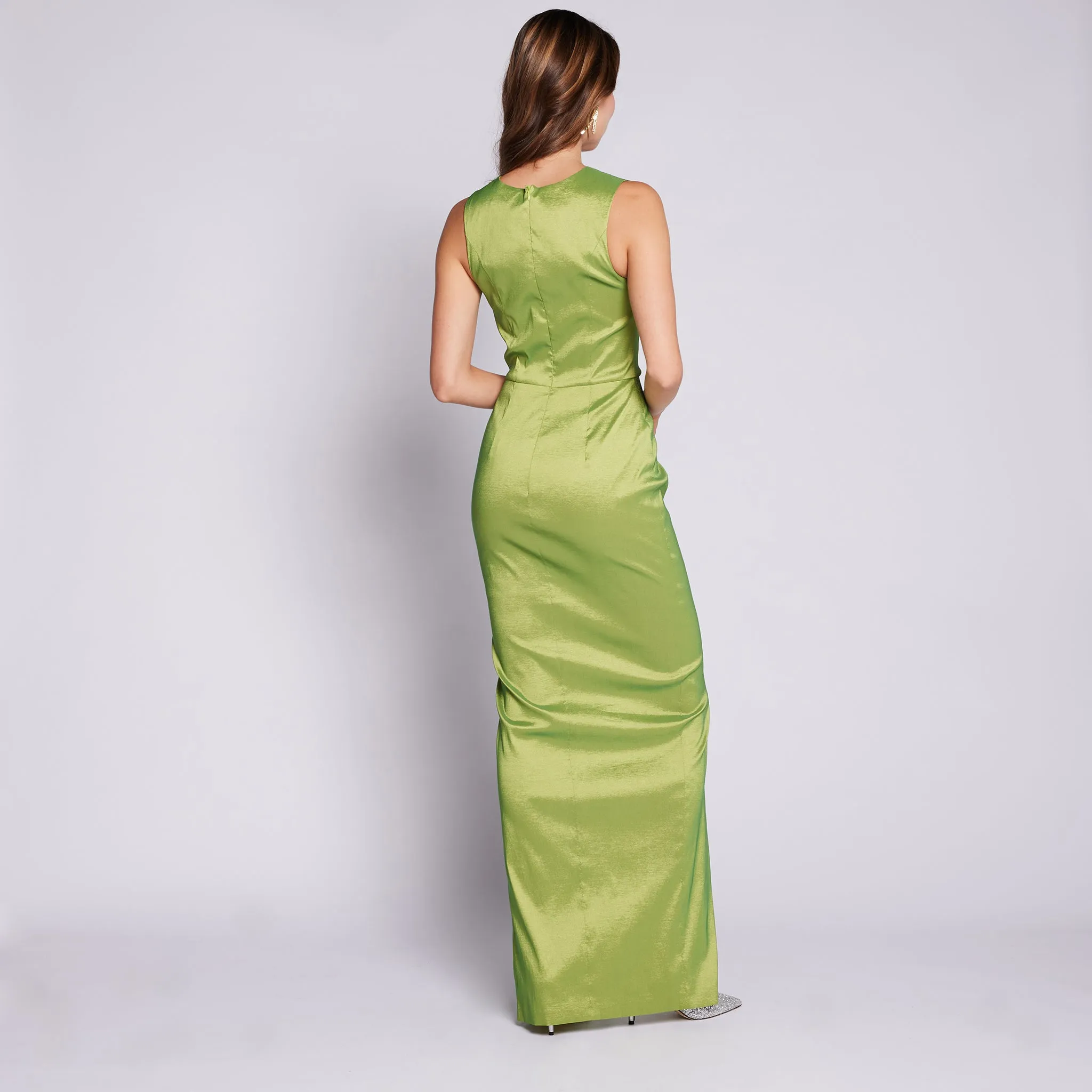 Flora Patch Slit Dress