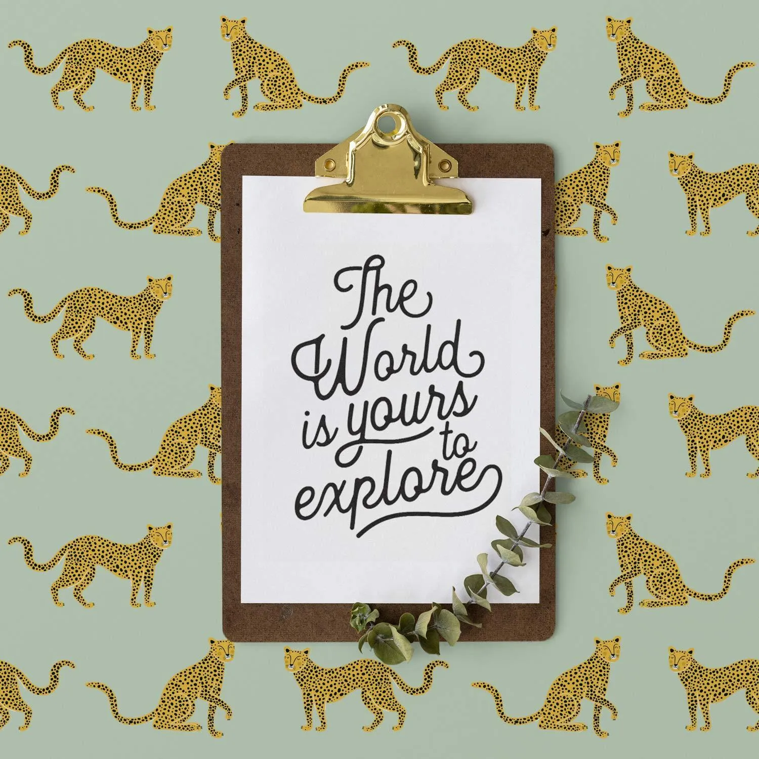 Green Leopard Wallpaper