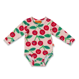 Halcyon Nights Long Sleeve Bodysuit - Cheeky Cherry