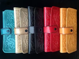 Handmade Leather Long Clutch Wallet