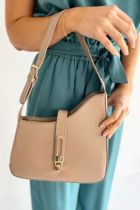 Havana Asymmetrical Shoulder Bag with Lock