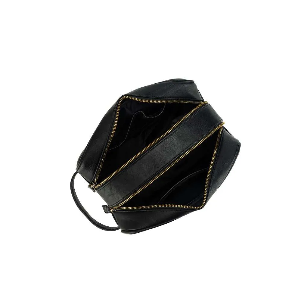 Hugo Wash Bag Black & Cream Stripe