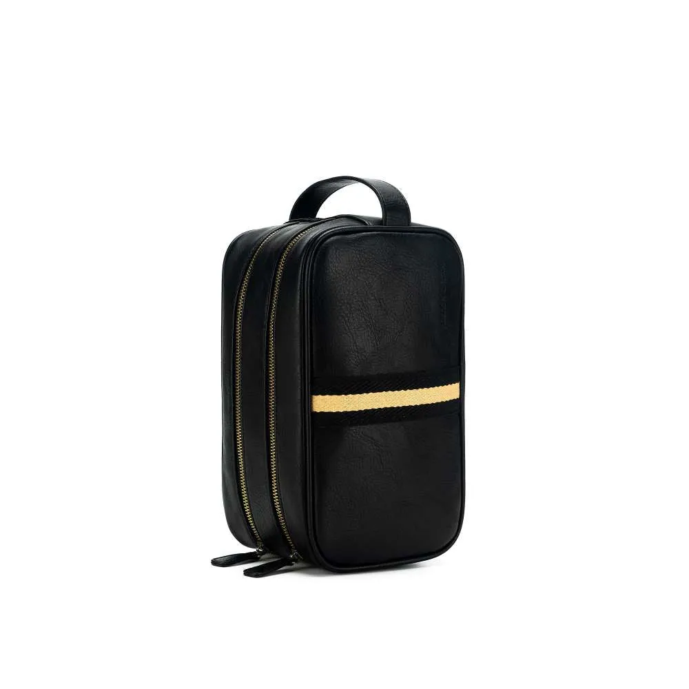 Hugo Wash Bag Black & Cream Stripe