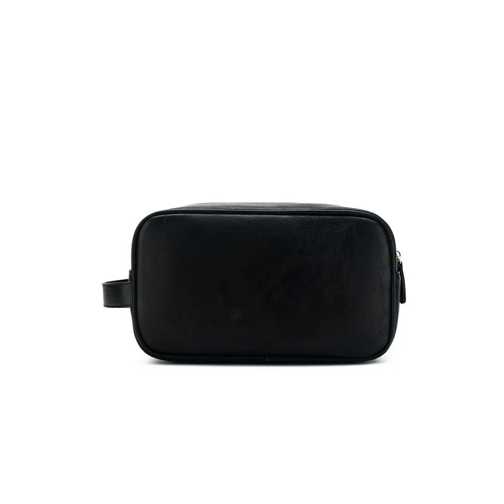 Hugo Wash Bag Black & Cream Stripe