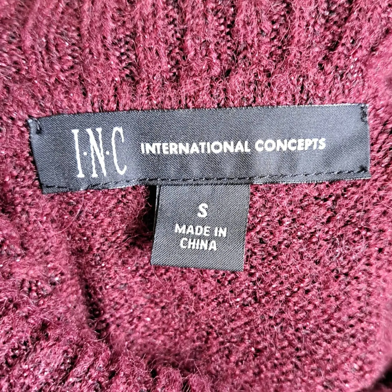 International Concepts Asymmetrical Cutout Turtleneck Sweater