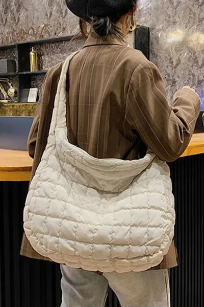 Large Quilted Shoulder Bag