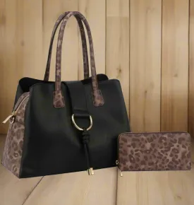 Leopard 2-in-1 Satchel