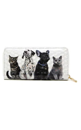 LOA200 Puppy & Kitten 3D Hologram Clutch Wallet