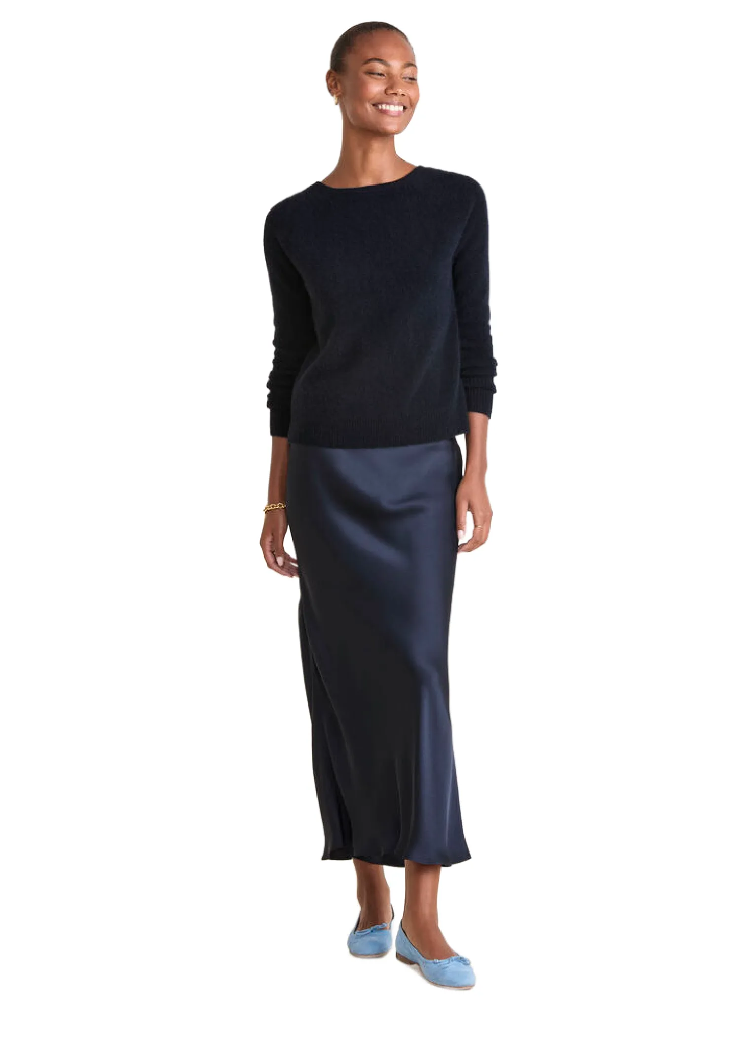 LUXE BOW BACK SWEATER