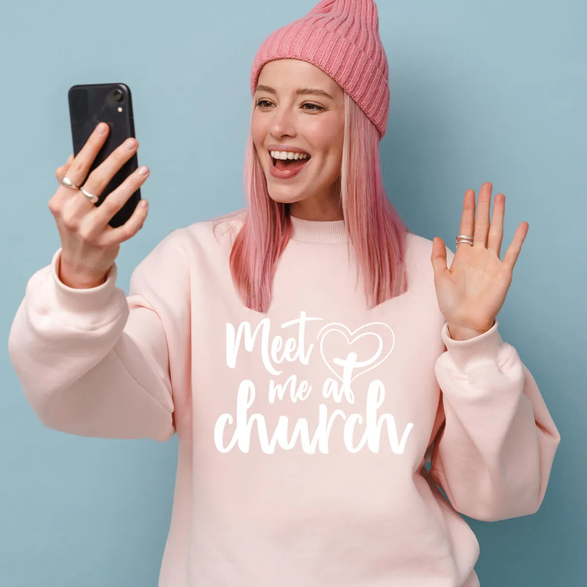 Meet Me At Church Crewneck Sweatshirt