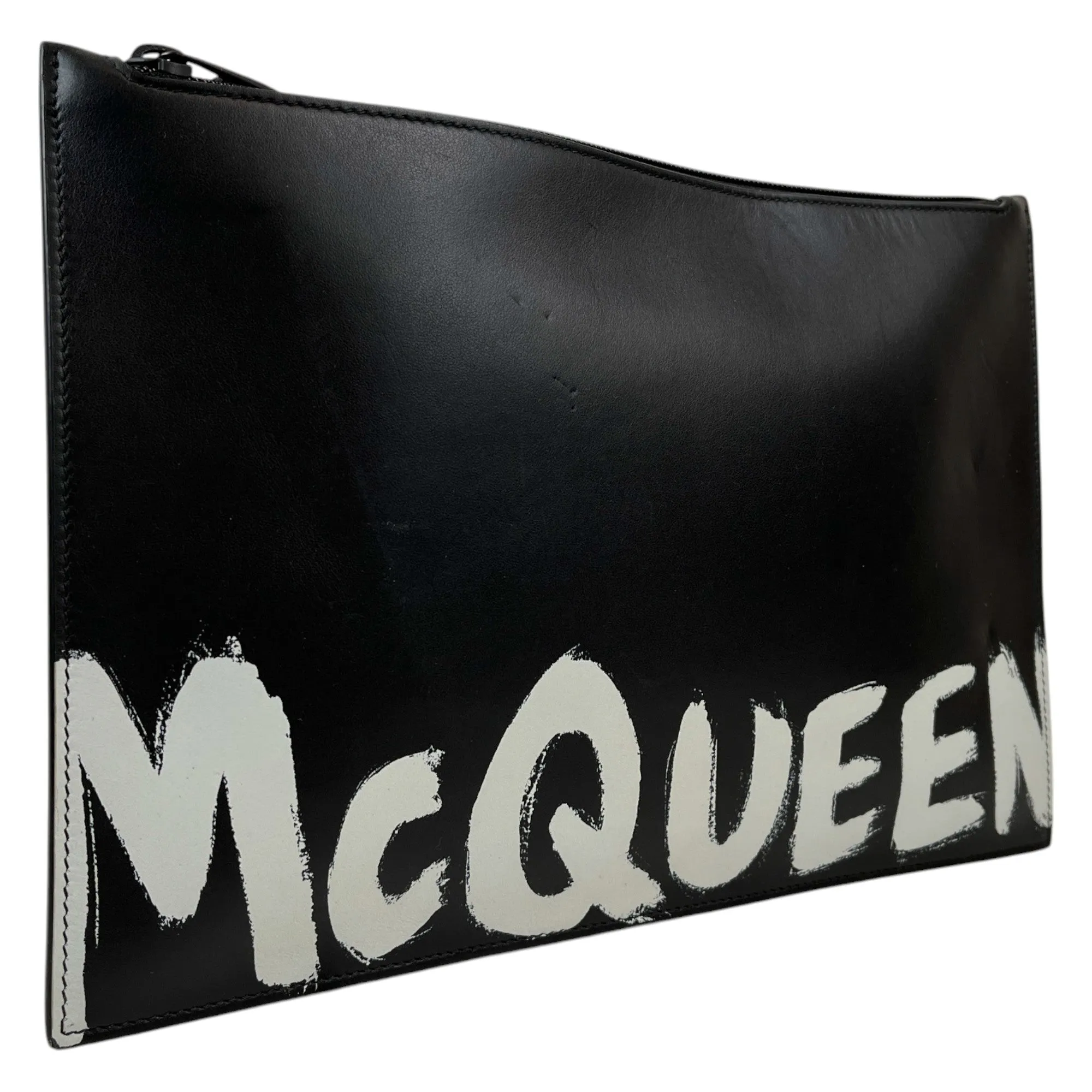 Men's Graffiti Logo Clutch Black
