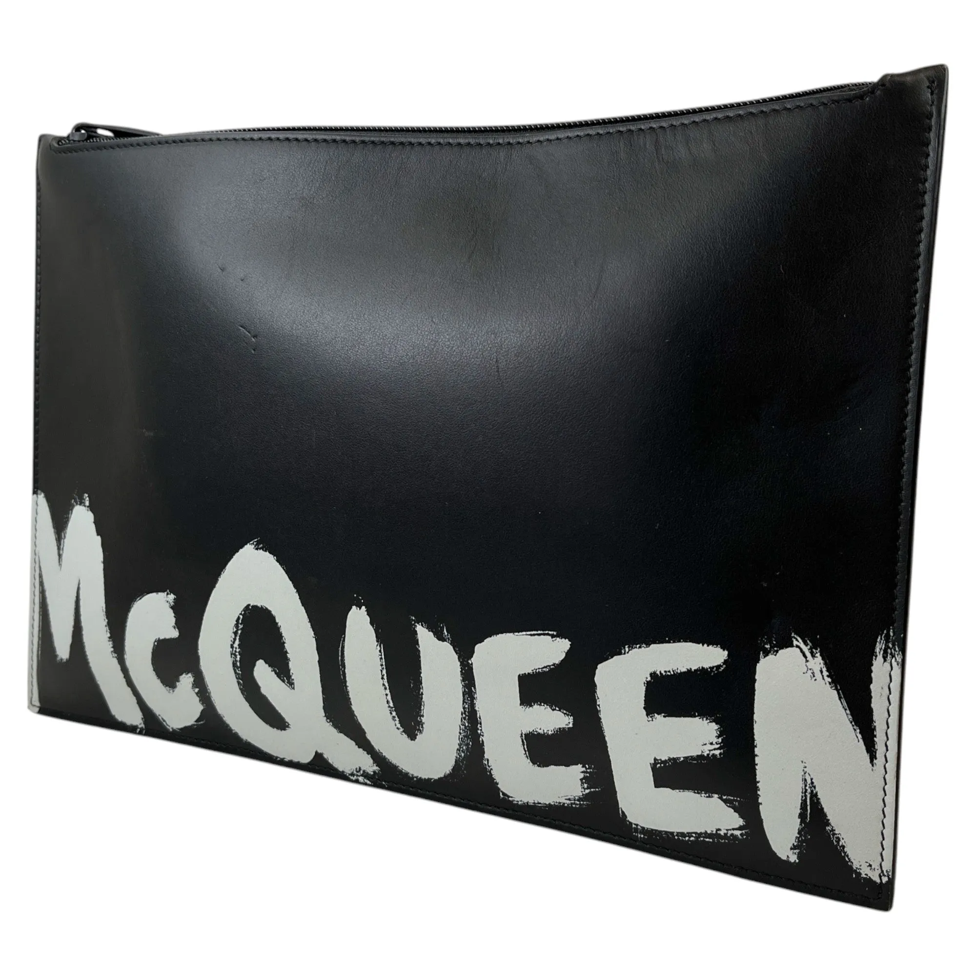 Men's Graffiti Logo Clutch Black