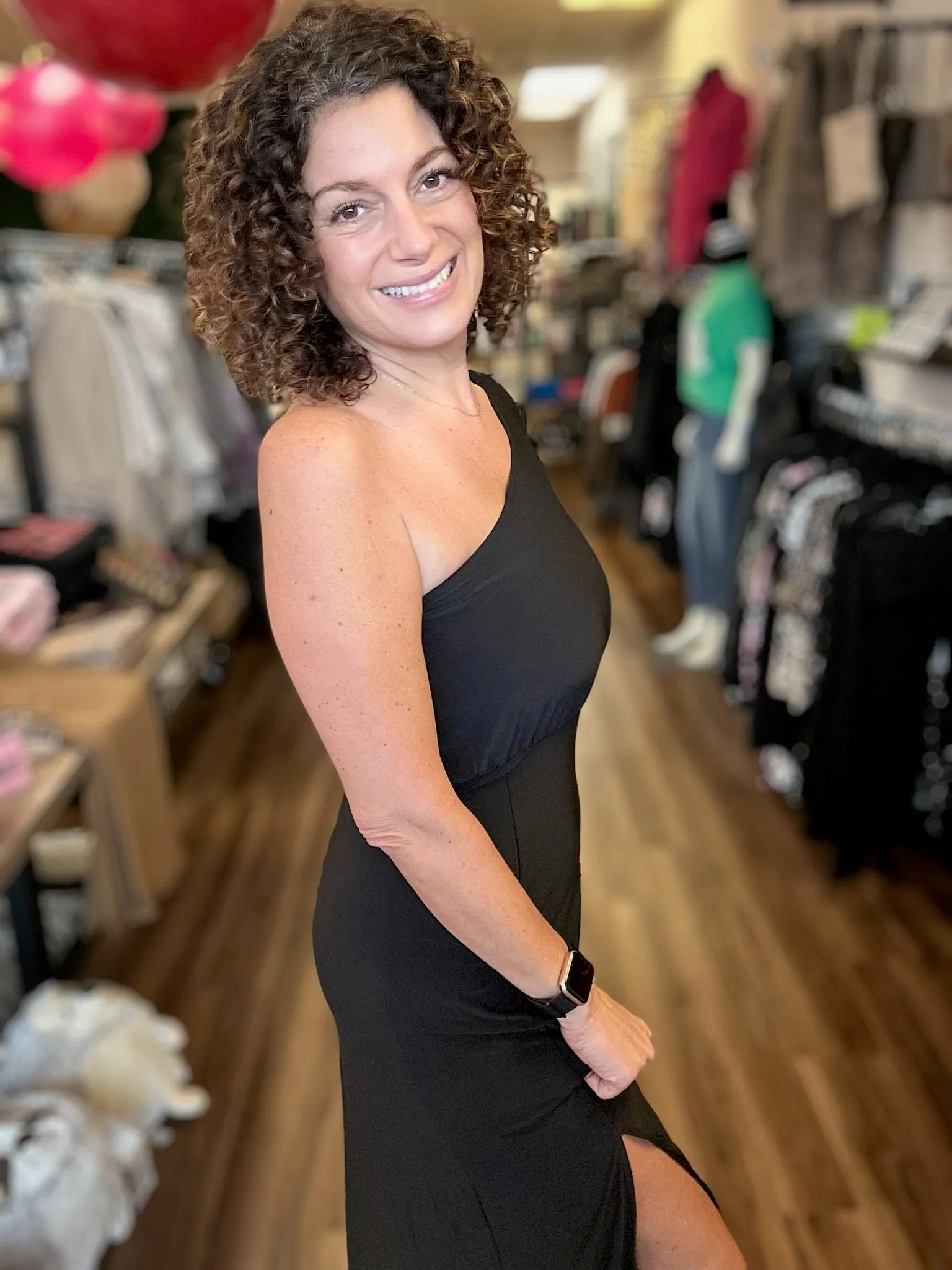 Monica - One Shoulder Full Length Dress