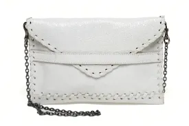 Polka Leather Clutch