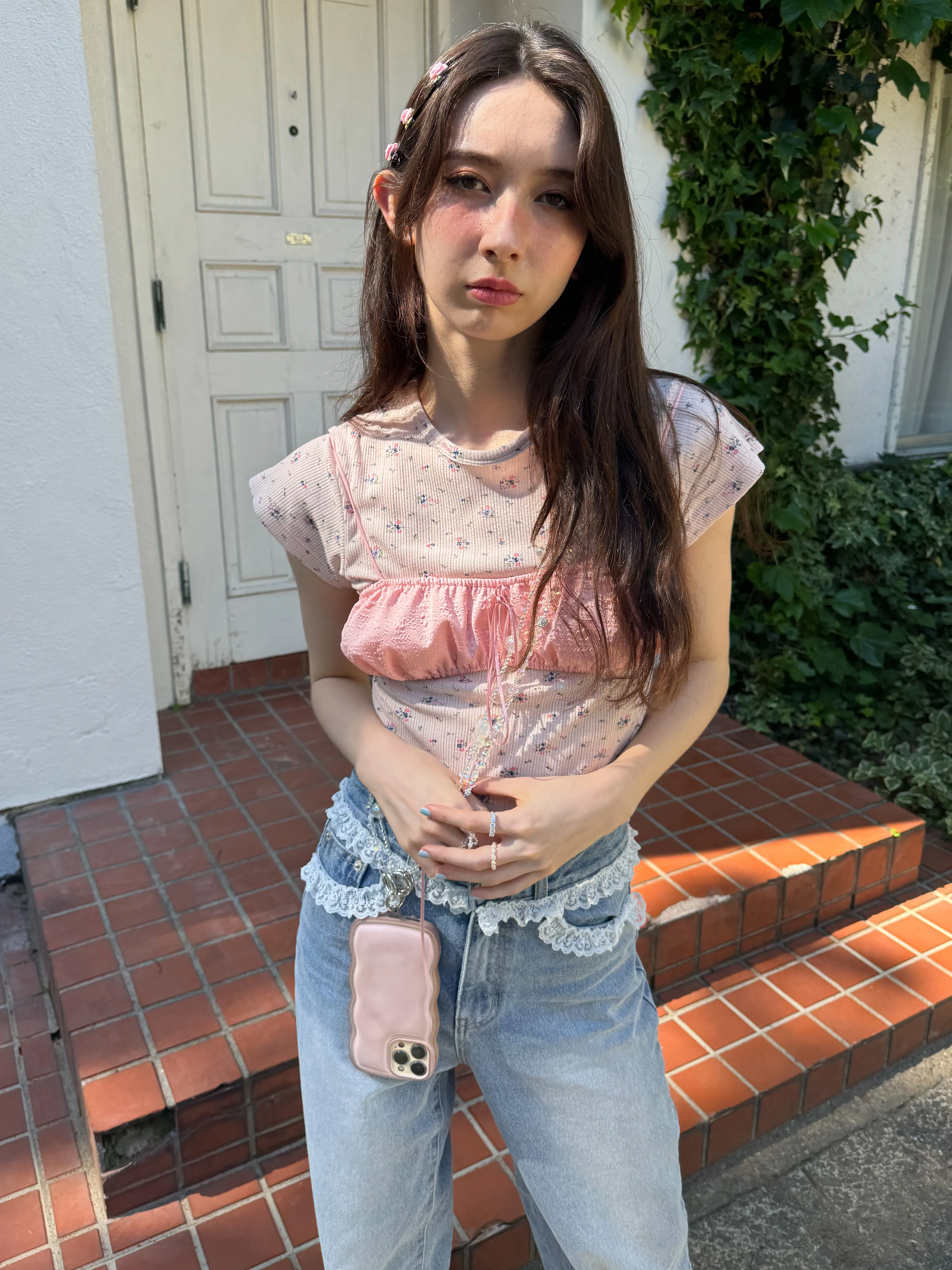 Tiny Flower Printed T-shirt